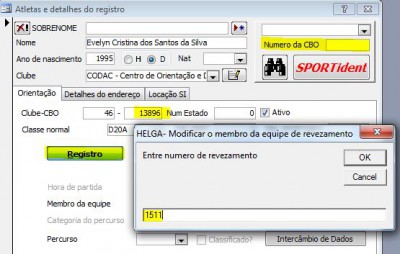 Registrar atletas