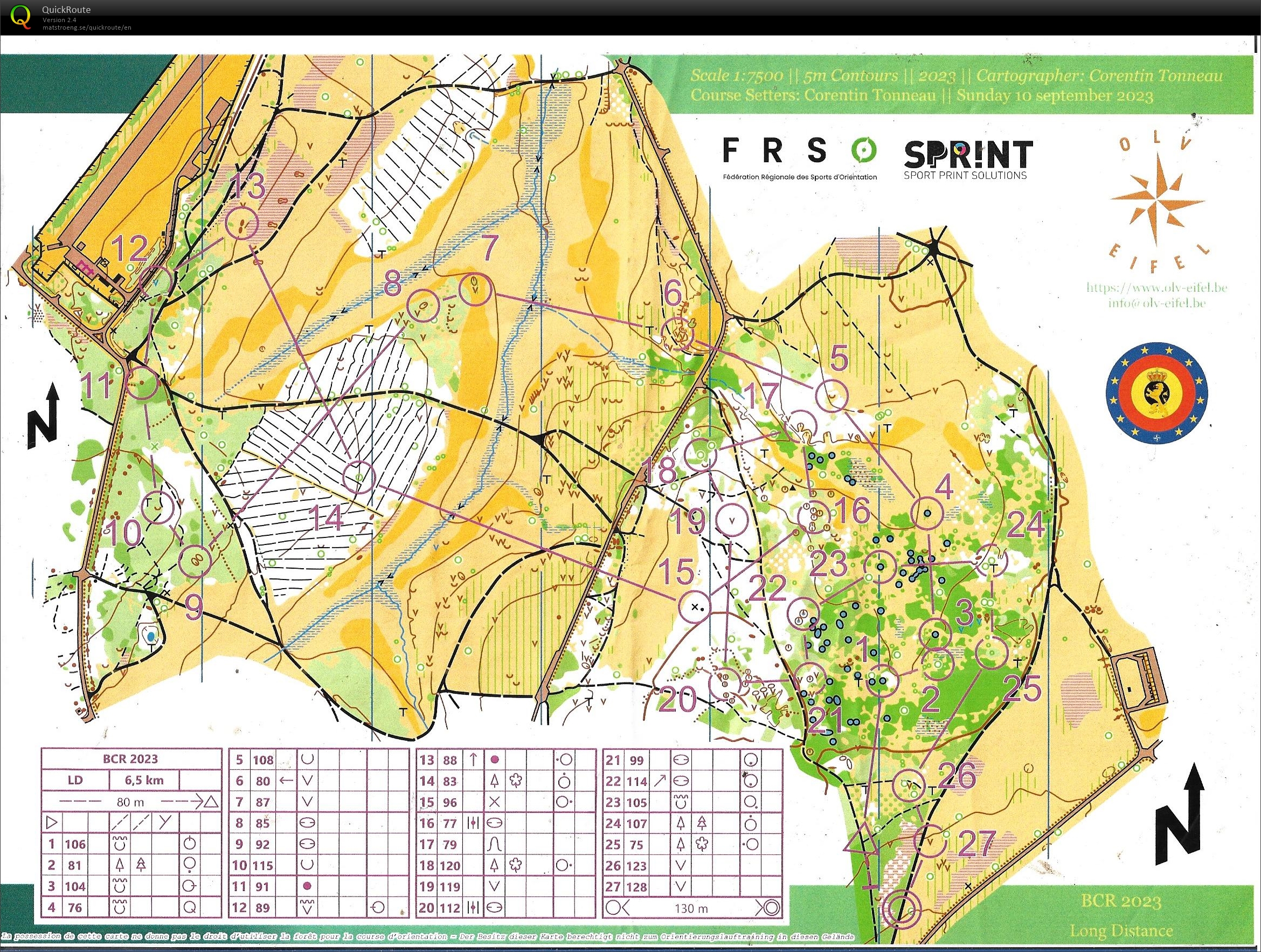 Belgian Club Relay - Individuels LD (10/09/2023)